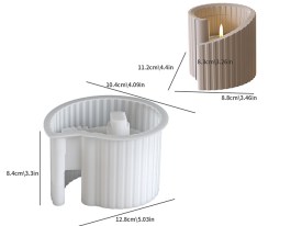 Molde silicona portavelas escalera